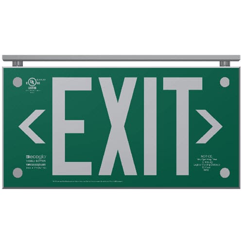 EXAL Series Architectural Series Exit Signs: 75 Ft. Rated Visibility